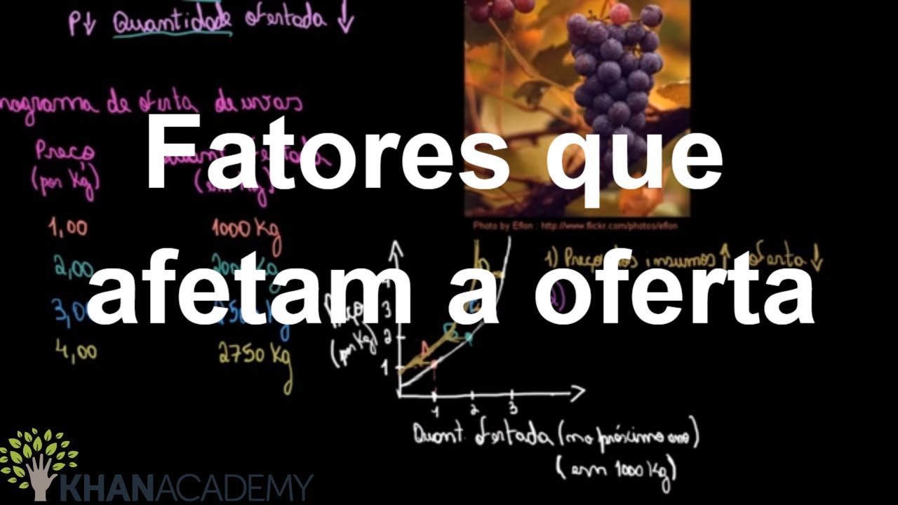 Fatores que afetam a oferta | Microeconomia | Khan Academy