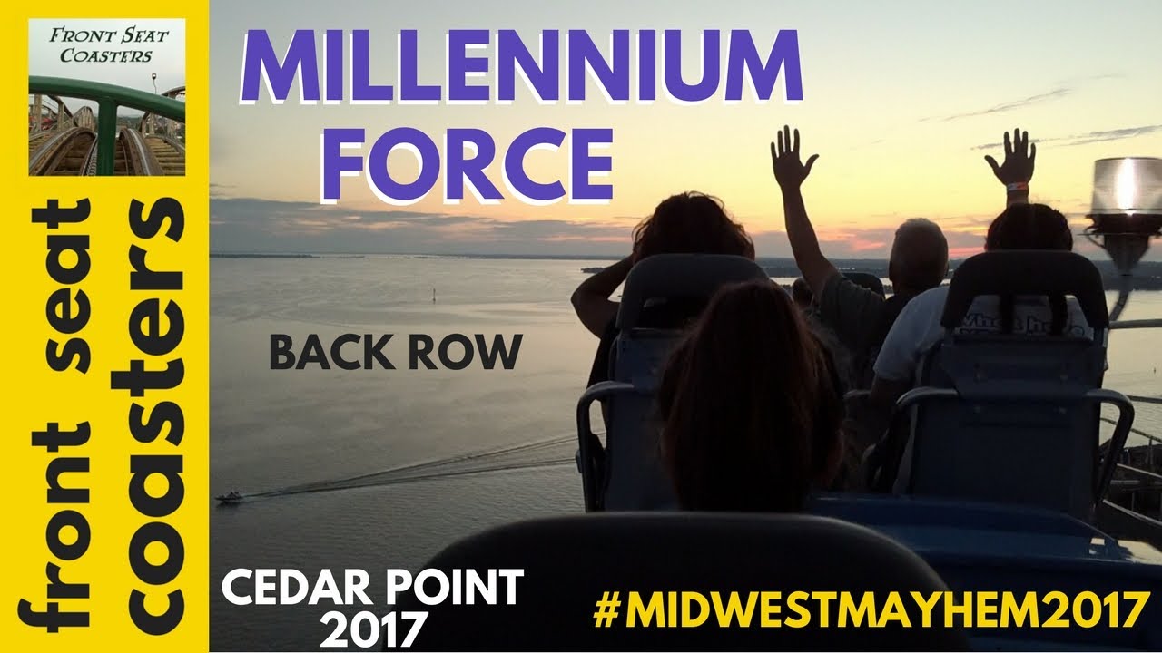Millennium Force POV HD Cedar Point 2017 Back Seat On-Ride Roller Coaster #FSC_MidwestMayhem2017