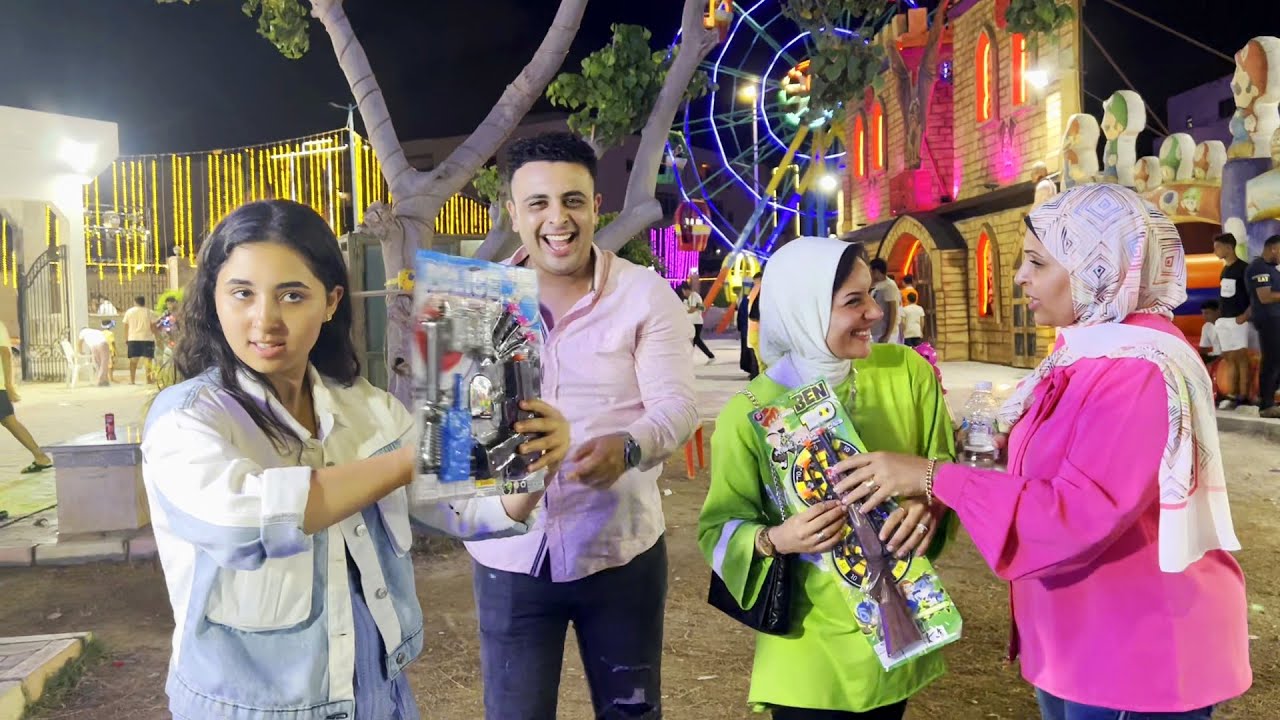 اخيرا اول مصيف مع احمد وهاجر(رجعنا اطفال واشترينا اللعاب😂)