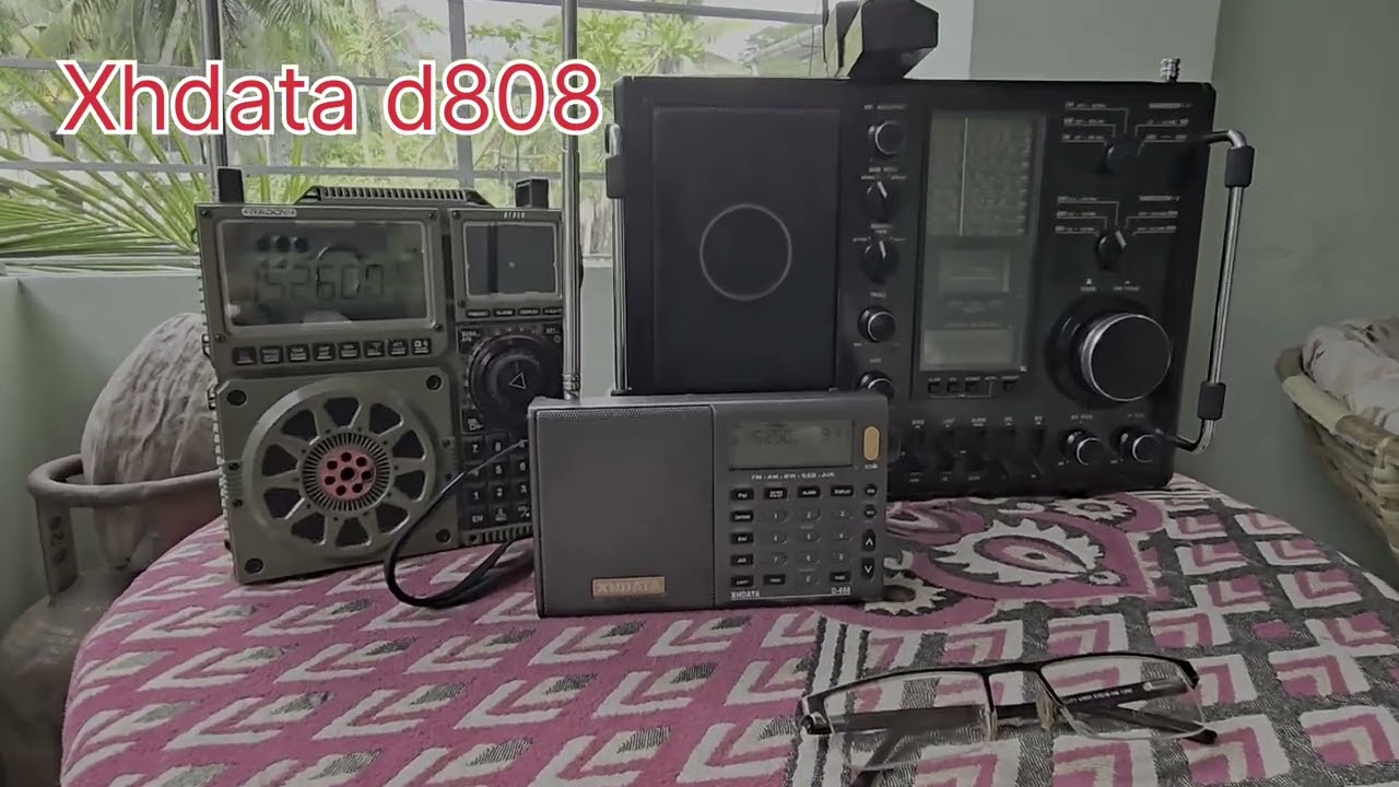 Shortwave reception test on Raddy RF919,  Xhdata d808 and Philips AL990