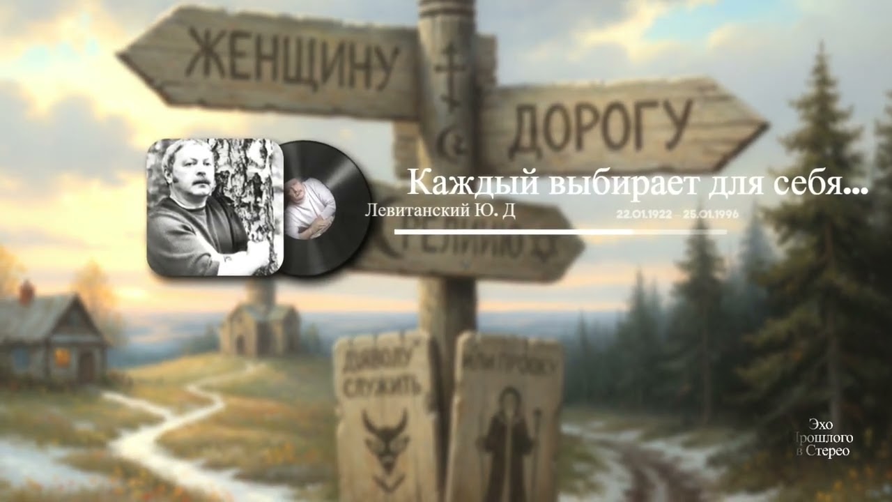 Каждый выбирает для себя...(Левитанский Ю. Д)