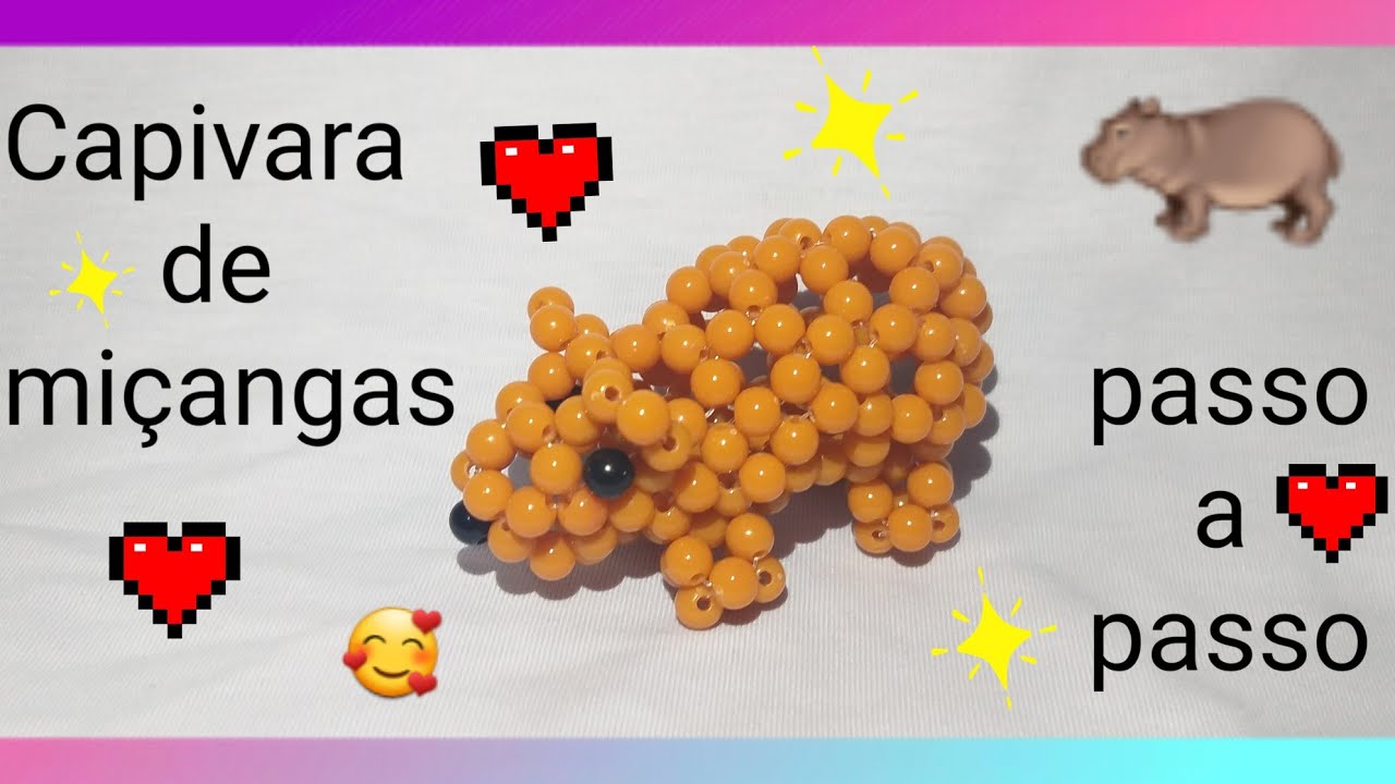 Capivara de miçangas