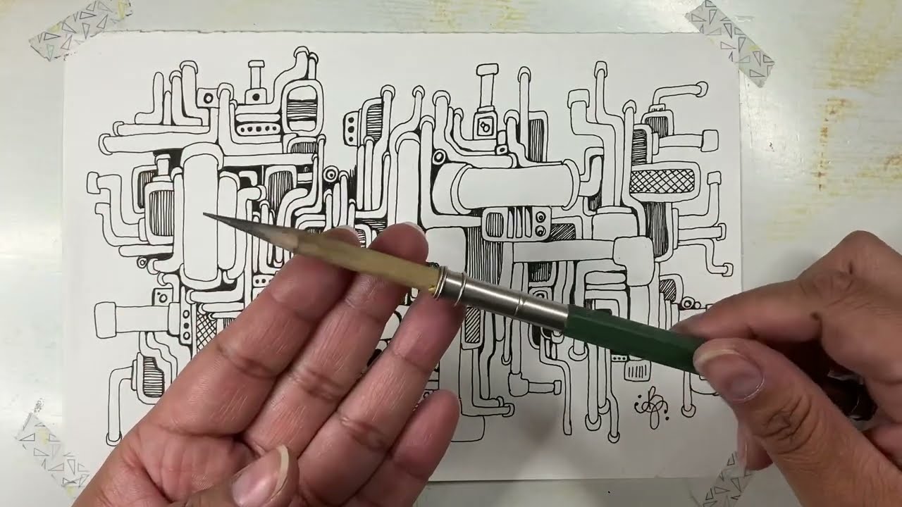 How I draw a GORGEOUS mess of pipes