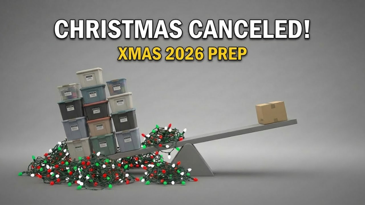 Christmas 2025 is officially canceled, Time to sort and organize storage bins. Prep for XMas 2026