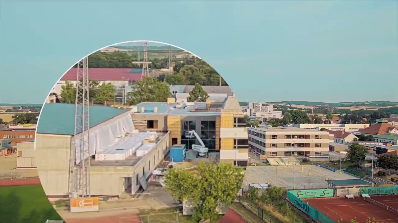 Hollabrunn Bau Schulcampus Timelapse