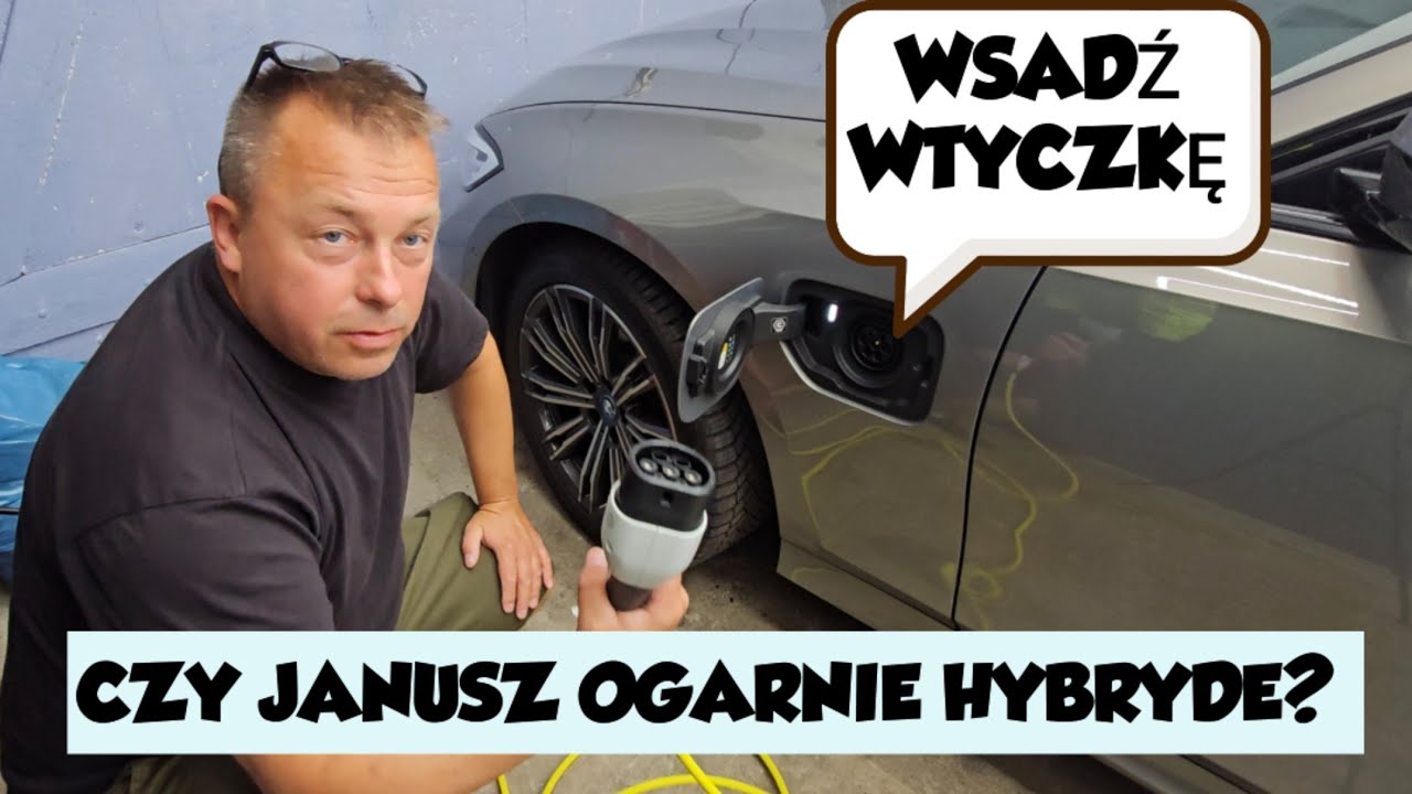 Nowy samochód Grażyny  BMW 320e  (plug-in hybrid) -jak ją naładować ,Janusz pokaże 