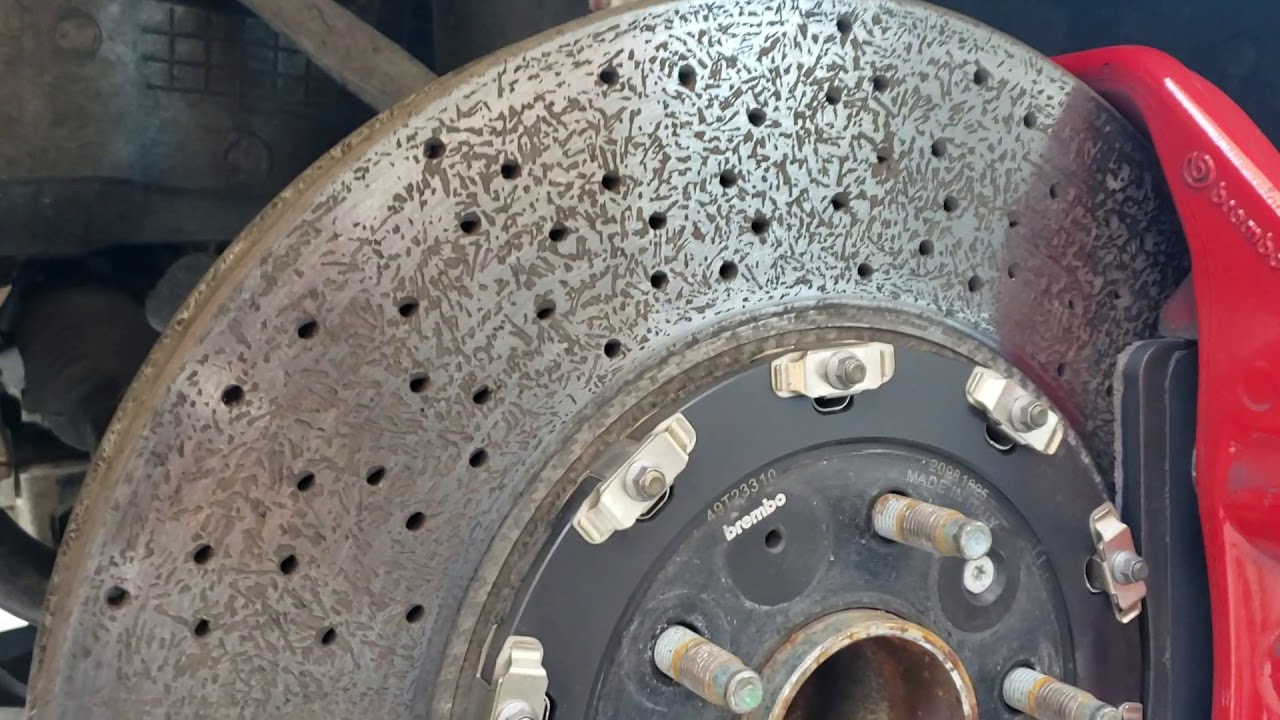 How to tell when your carbon ceramic rotors are worn out.