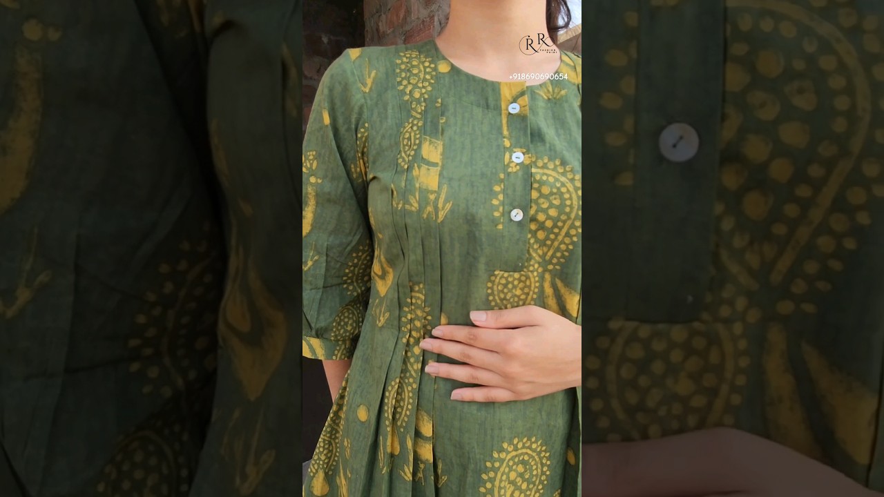 👌Most Trendy Short Kurti/Top /button placket / #rrfashionpoint #sewing