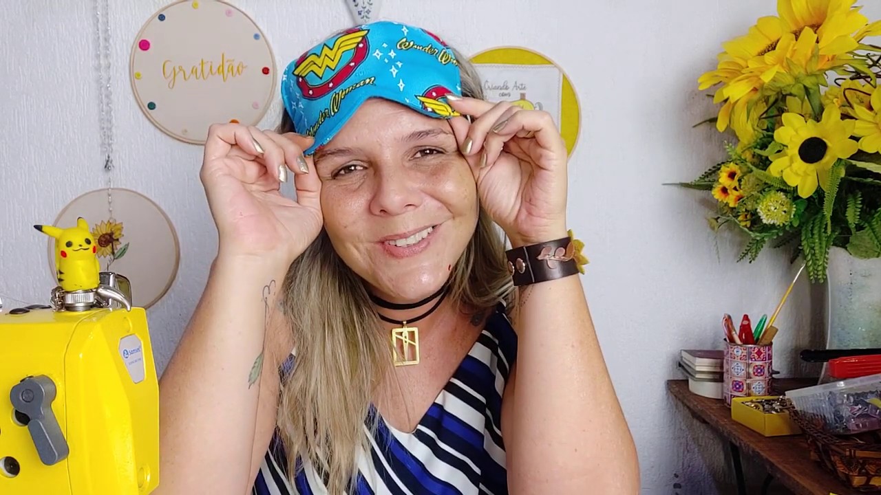 Mascara de descanso ou tapa olho, super fácil