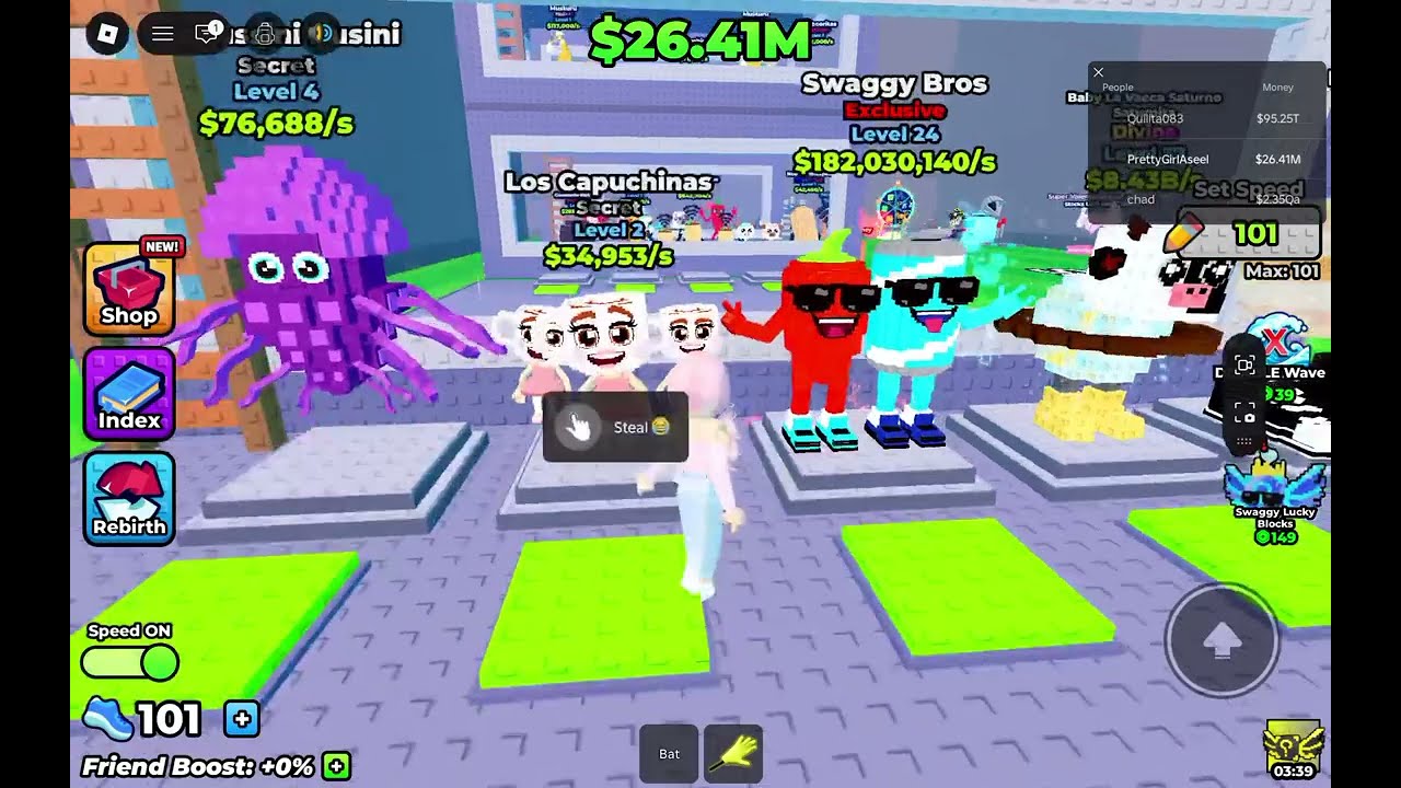 Escape waves for lucky block part2😄