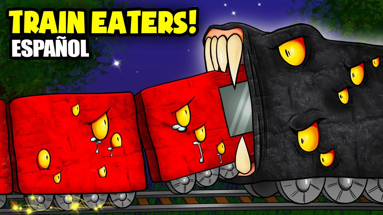 ¡La batalla de los TRAIN EATERS! ¡El negro contra el rojo! (Animación en Español)