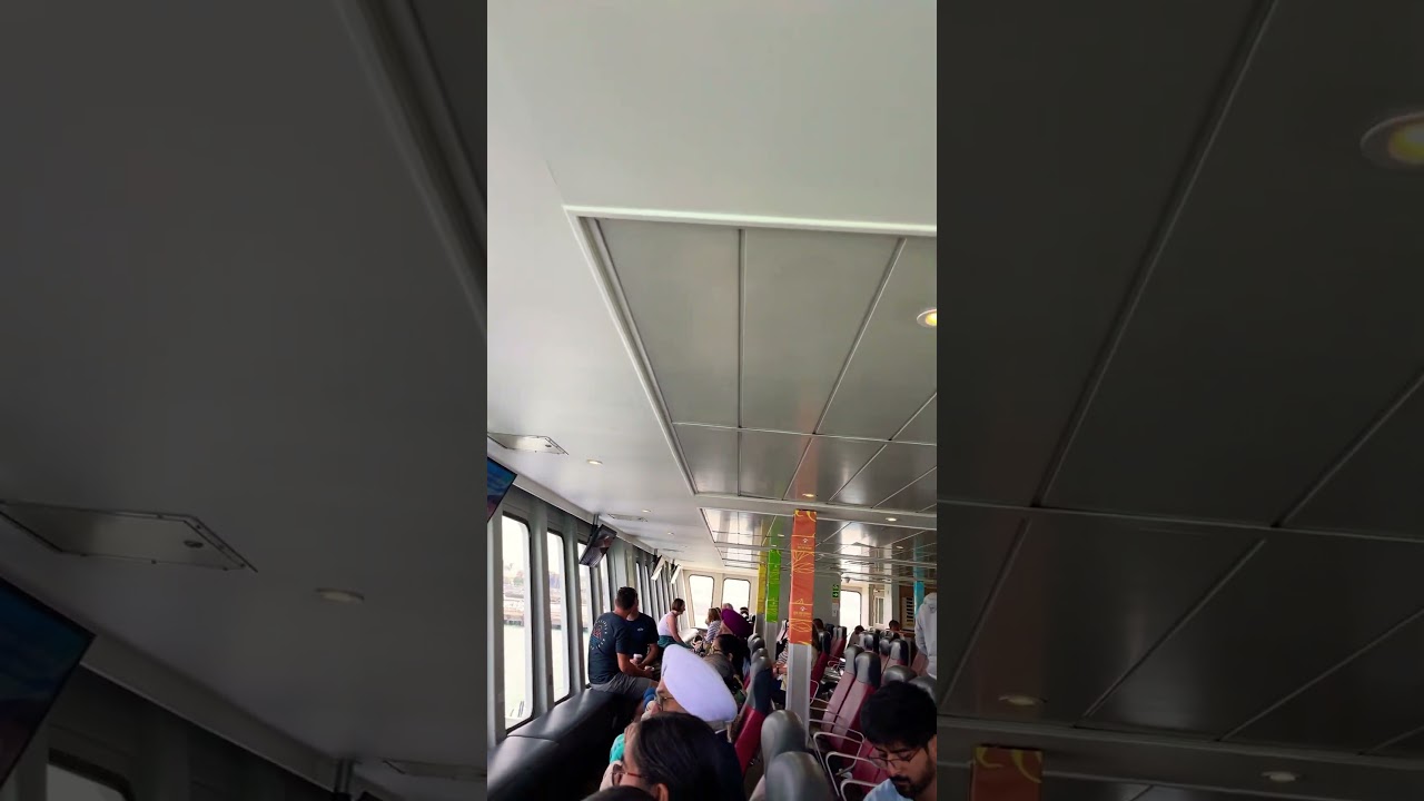 Isle of white on Red Funnel ferry UK Southampton