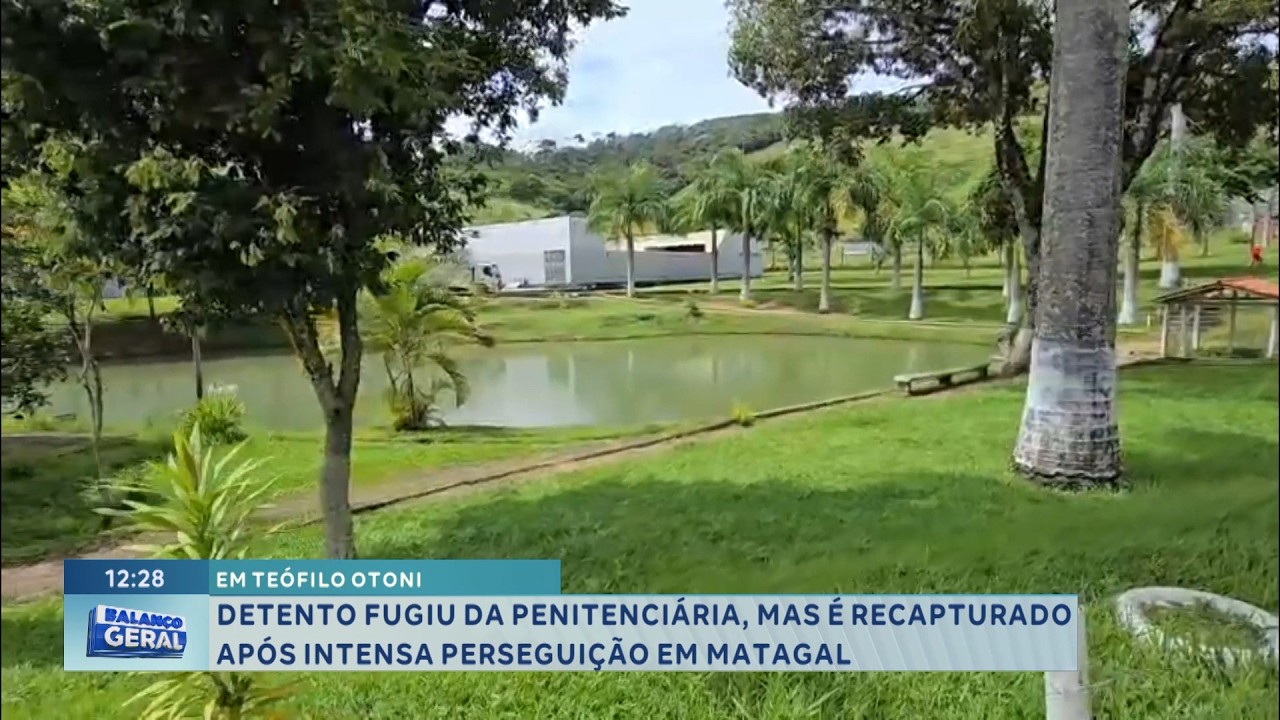 Em Teófilo Otoni: Detento foge, mas é recapturado após perseguição.