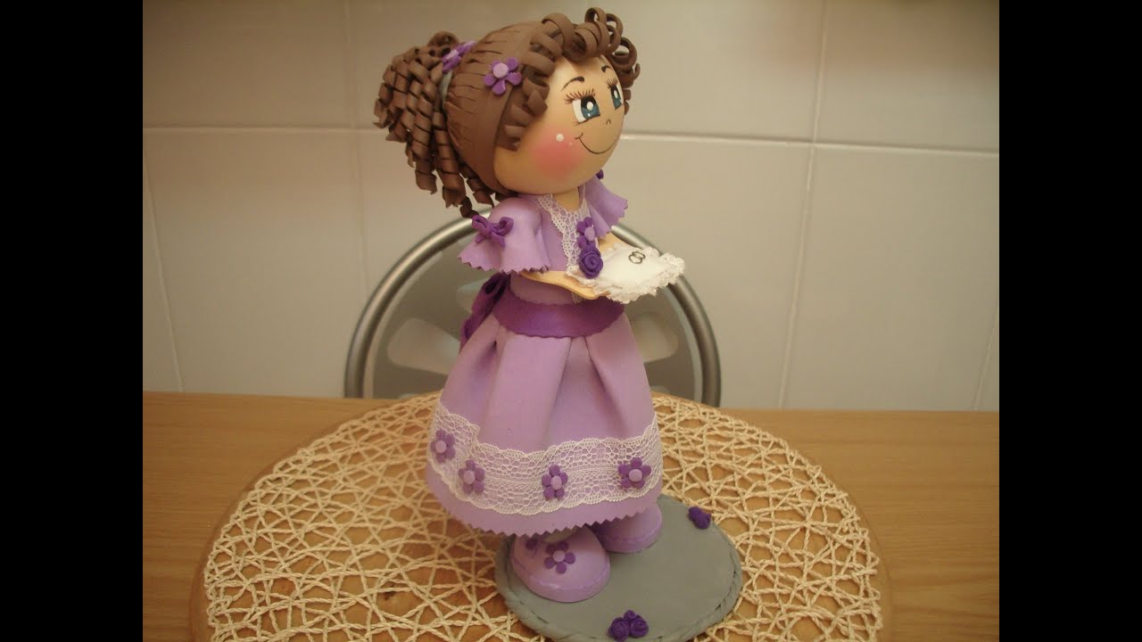 Como hacer una fofucha Dama de Honor (Boda) #Fofucha #Boda #Novios