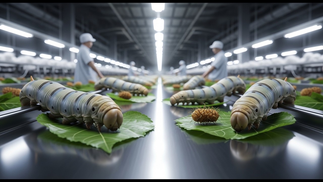 Inside a Modern Silk Factory: From Silkworm Cocoon to Luxurious Silk Fabric (The Whole Process)