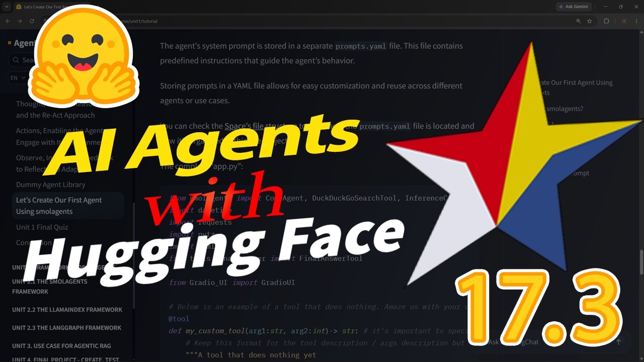 Курс по агентам от Hugging Face | Создаем первого агента с помощью smolagents &mdash; Часть 4 ☁️🛑