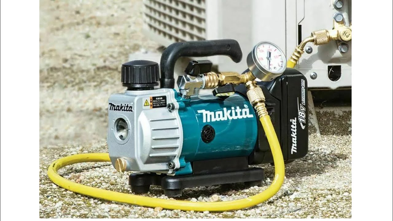Makita Makita DVP180Z 18V Li-ion LXT Vacuum Pump ម៉ូទ័រ​លាងម៉ាសុីនត្រជាក់