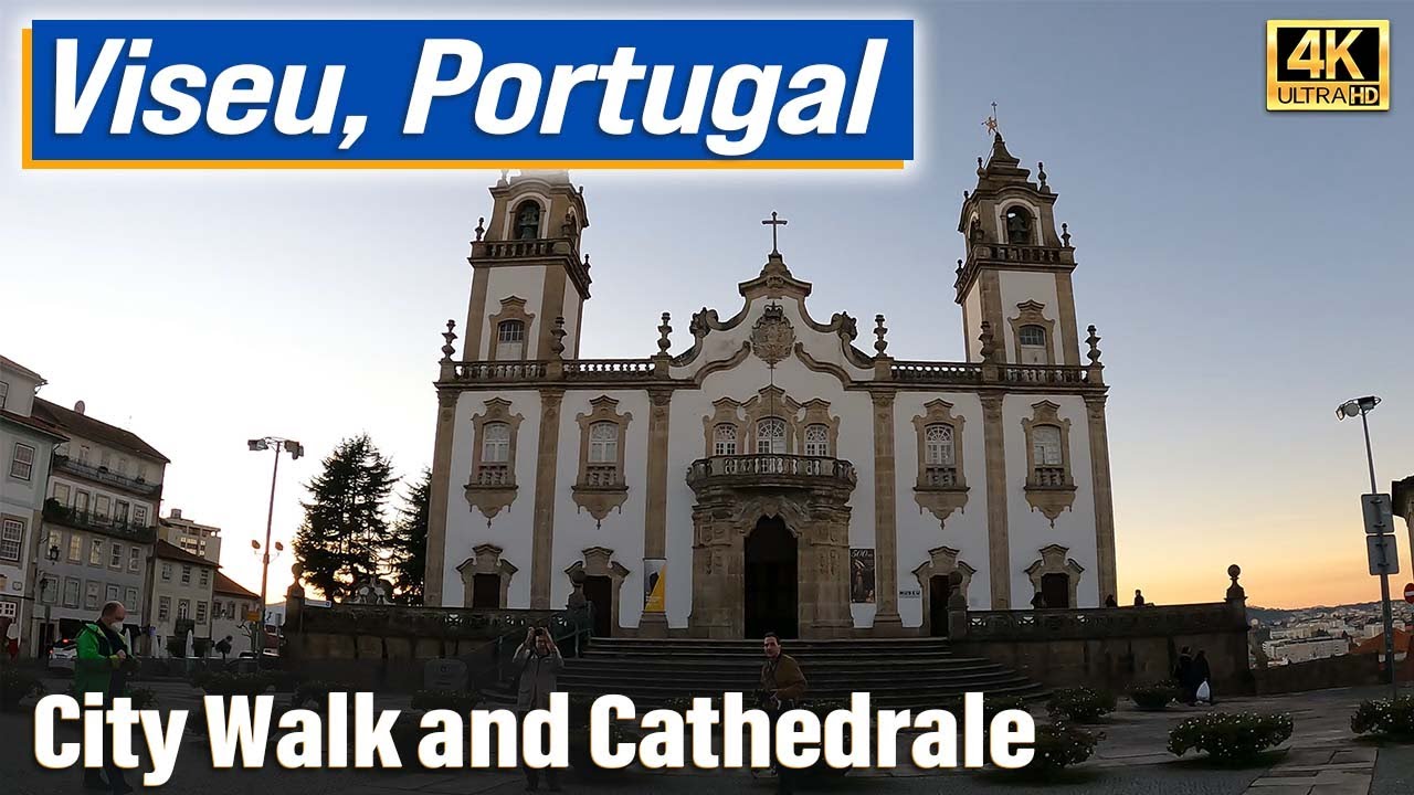 Viseu - City Walk with Cathedral Visit (Portugal, 4K)