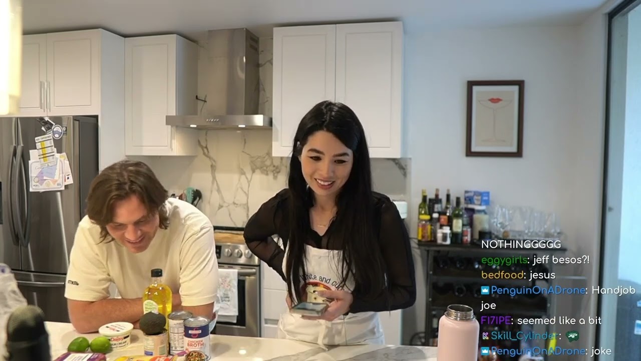 MAY/12/'24  carolinekwan 'Mother's Day Dinner & a Movie! Making Beef Enchiladas | Movie around 8 PT'
