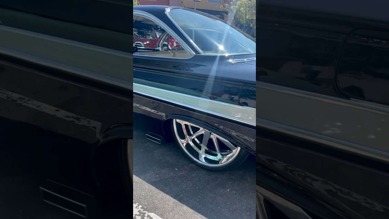 61 Impala LOWROD 🔥 #lowrods #61 #chevrolet #impala #bubbletop #lowrod #22 #billetwheels