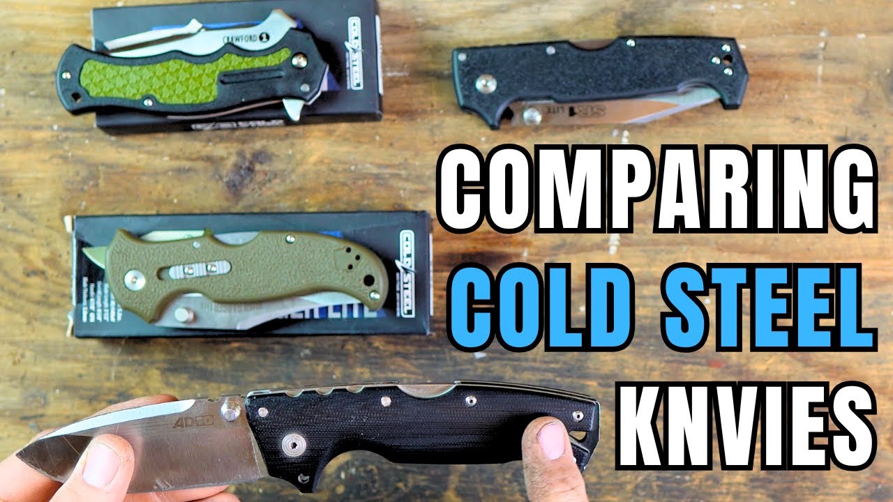 Comparing my Cold Steel AD-10 to the SR1 Lite, Bush Ranger, and Crawford Model 1
