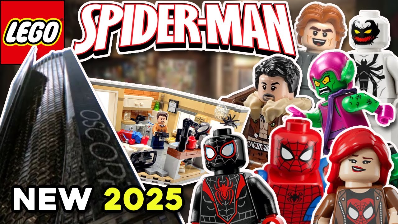 LEGO Marvel Spider-Man 2025 Set News (Oscorp Tower Minifigures + Peter Parker's Apartment)