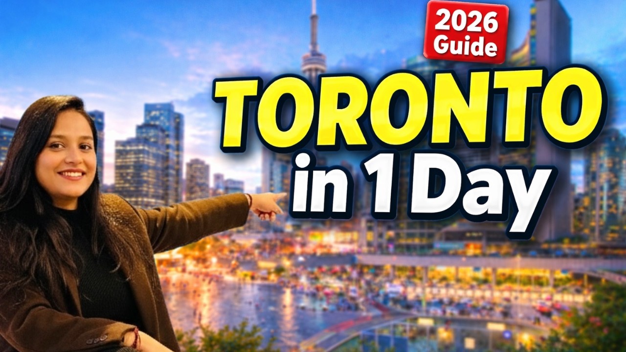🇨🇦Toronto in 1 Day — Best Downtown Sights & Tips (2026)|Toronto 2026 Walking Tour #toronto #cntower