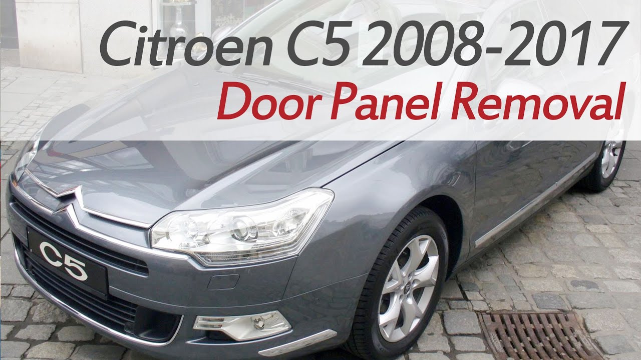 Citroen C5 2 2008 - 2017 Снятие дверной карты