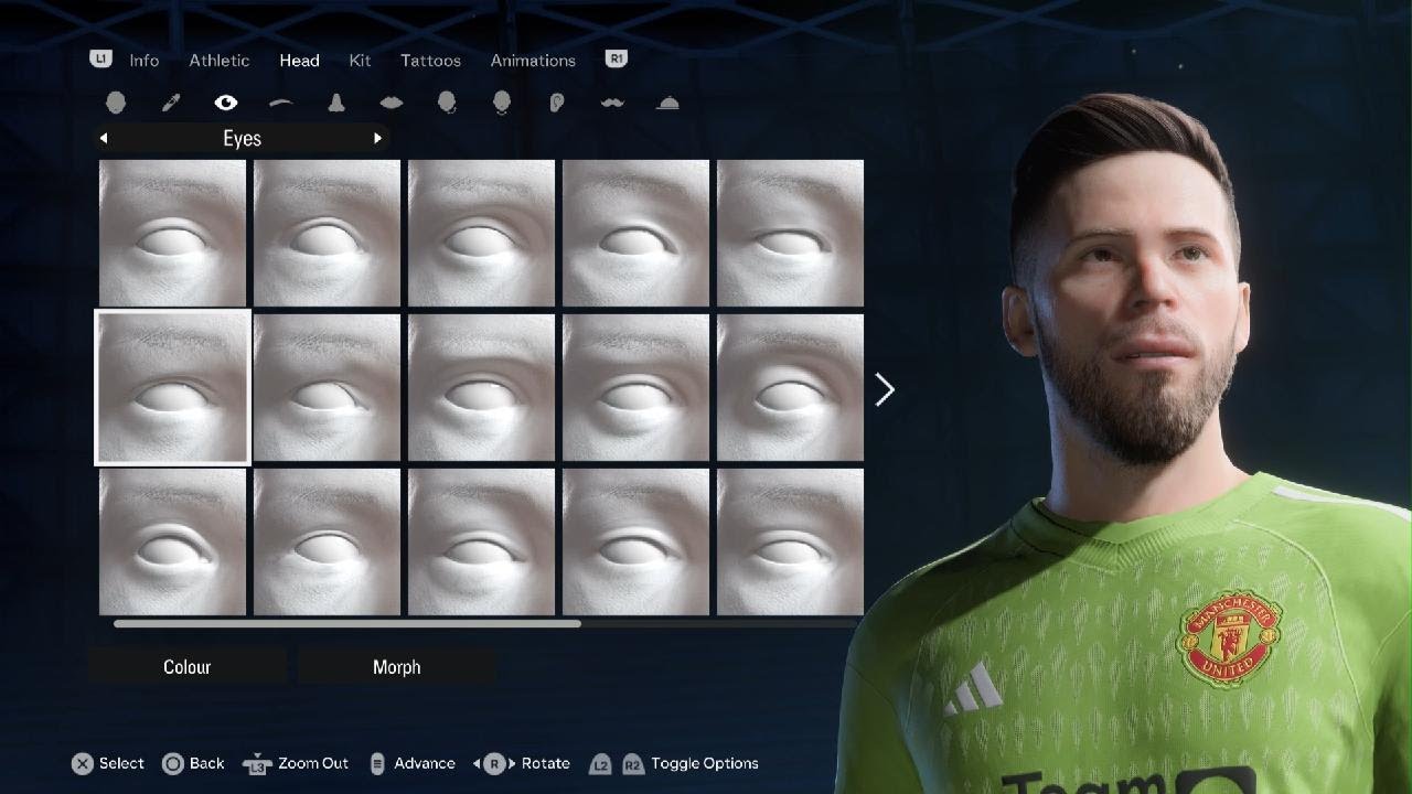 EAFC 24 Pro Clubs lookalike Face Tutorial - David De Gea Quintana/FA/Spain🇪🇸