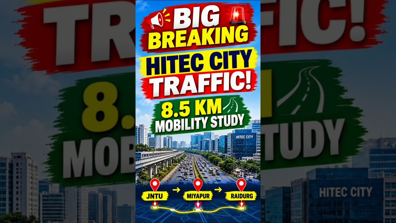 New Study on Hitech City Traffic #Hyderabad #traffic #jntu #raidurgam #news