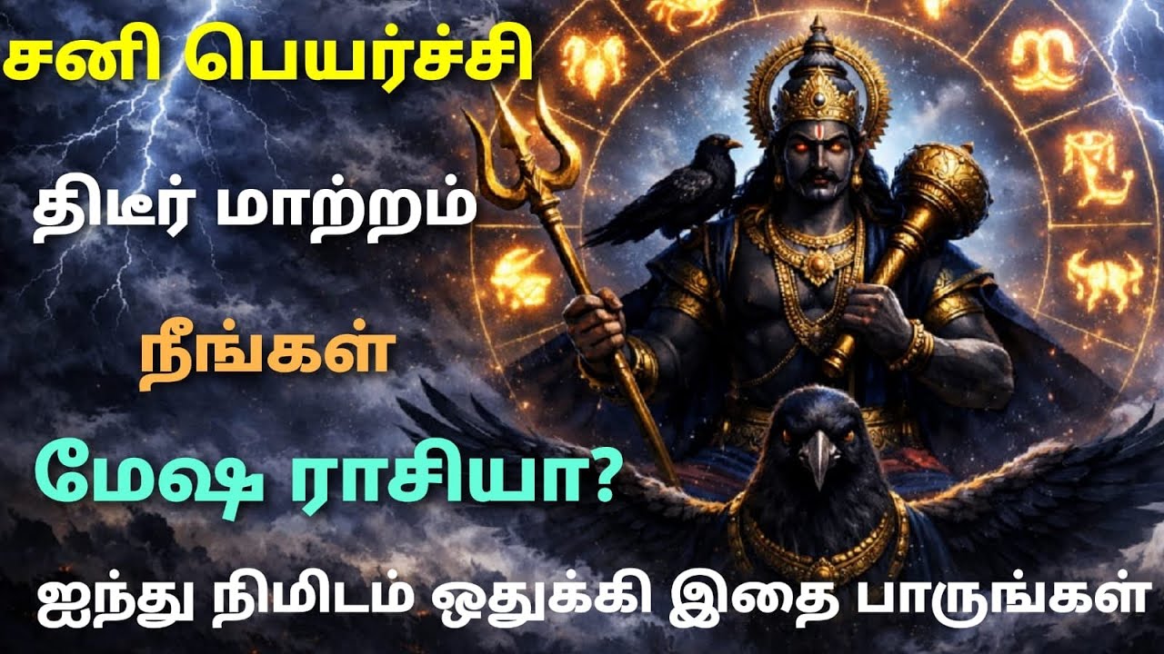 sani peyarchi palangal 2026 mesham in tamil | சனி பெயர்ச்சி பலன்கள் மேஷ ராசி தமிழ் 2026 | மேஷ ராசி  