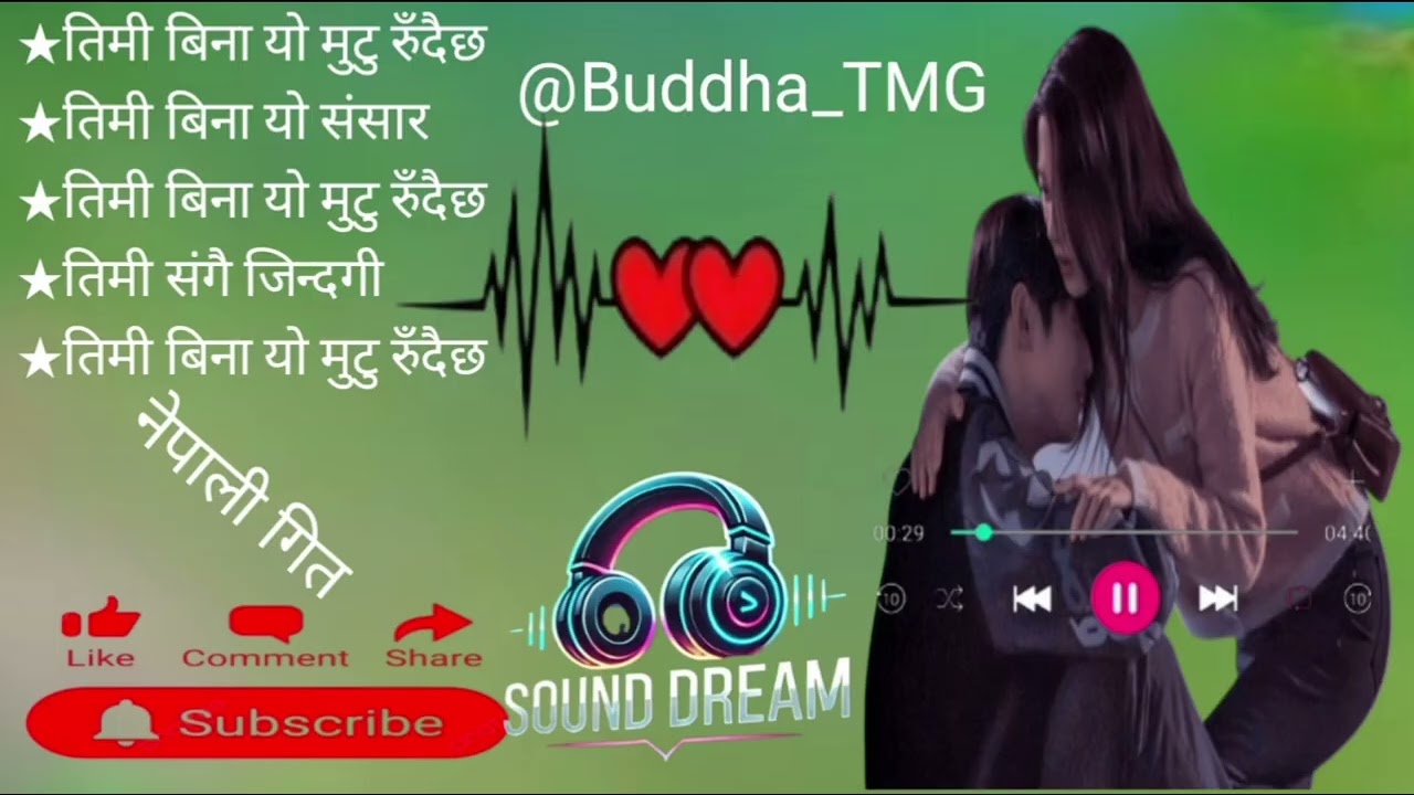Top 5  Nepali song @Buddha_000 Nepali song timi bilan yo jiban adhuro