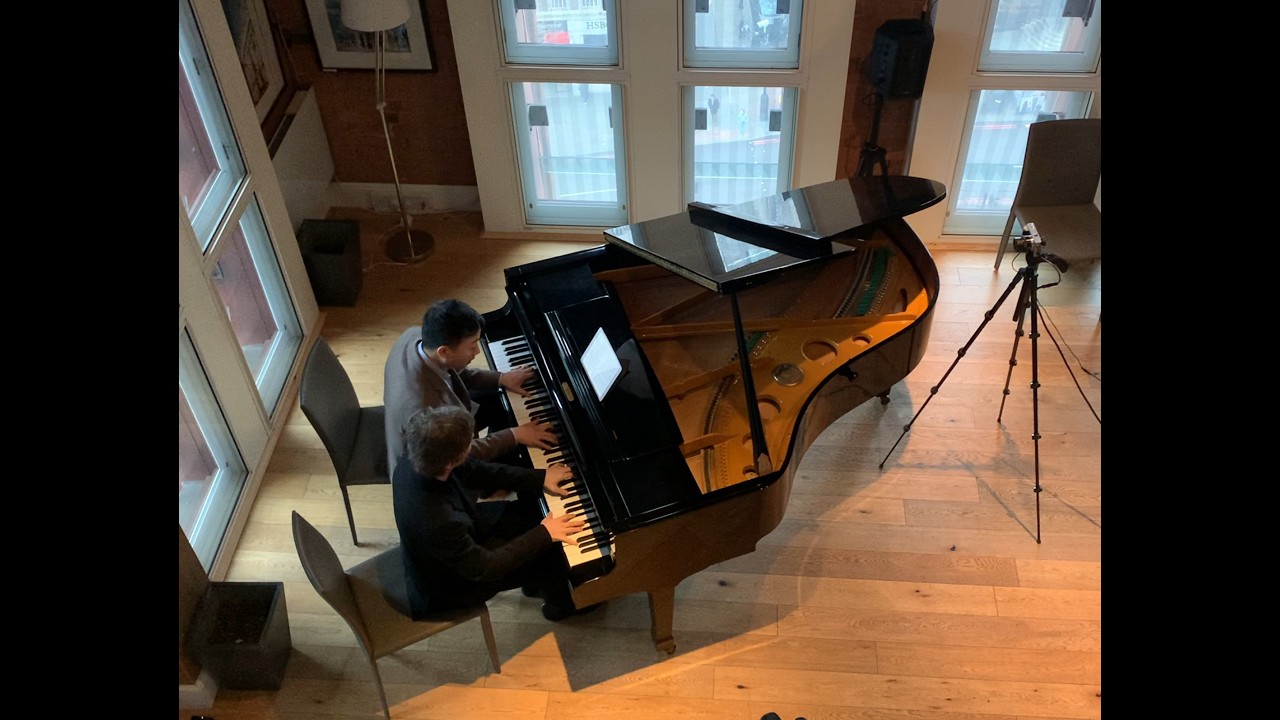 Your Song by Elton John — Piano Duet (Four Hands) | St Pancras Clock Tower