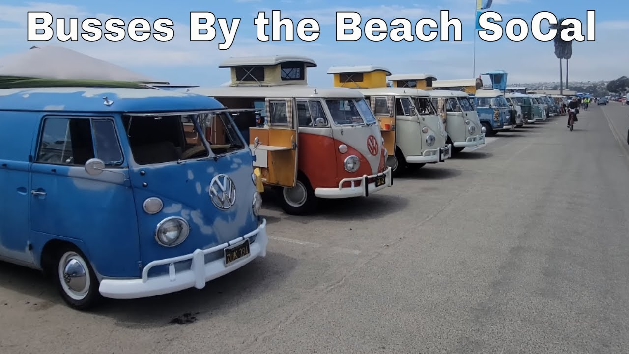 VW  Busses By the Beach SoCal @Doheny Beach CA Aug 2025 - Beach Fun - VW Cars and People