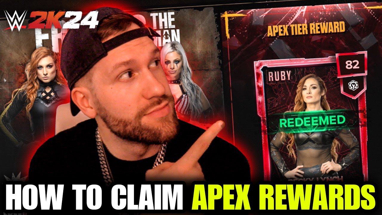 *FREE RUBY BECKY LYNCH* HOW TO CLAIM APEX TIER REWARDS IN WWE2K24 MY FACTION
