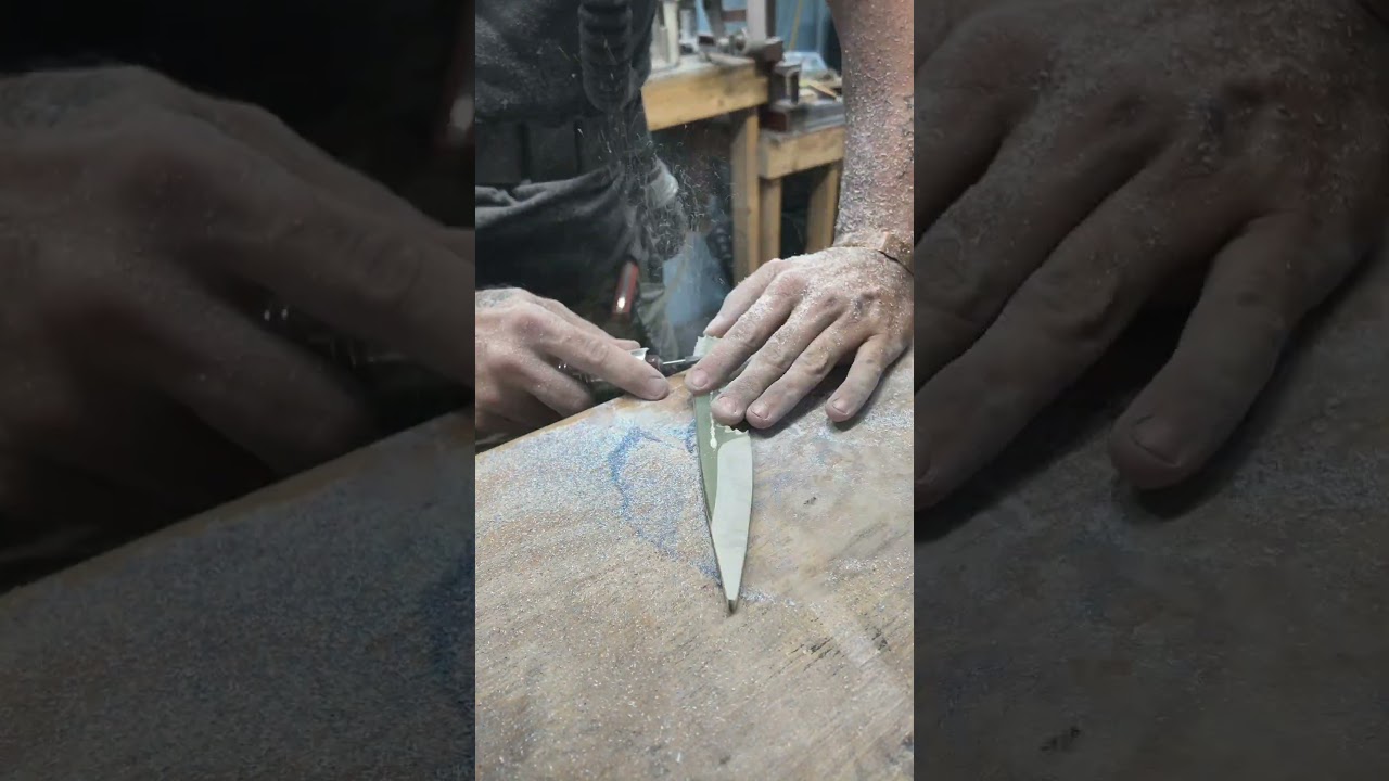 Working on the handle grip texture on the G10 npe tools