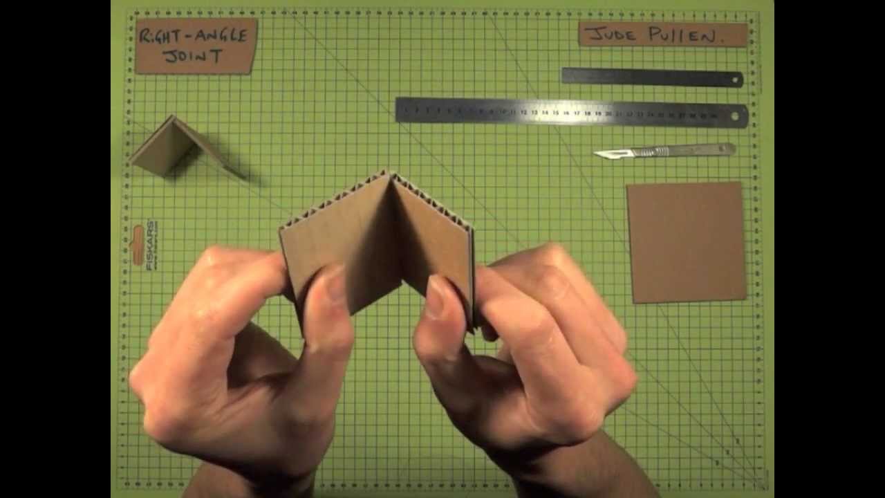 90 DEGREE JOINT in Cardboard [Tips] [Design Modelling]