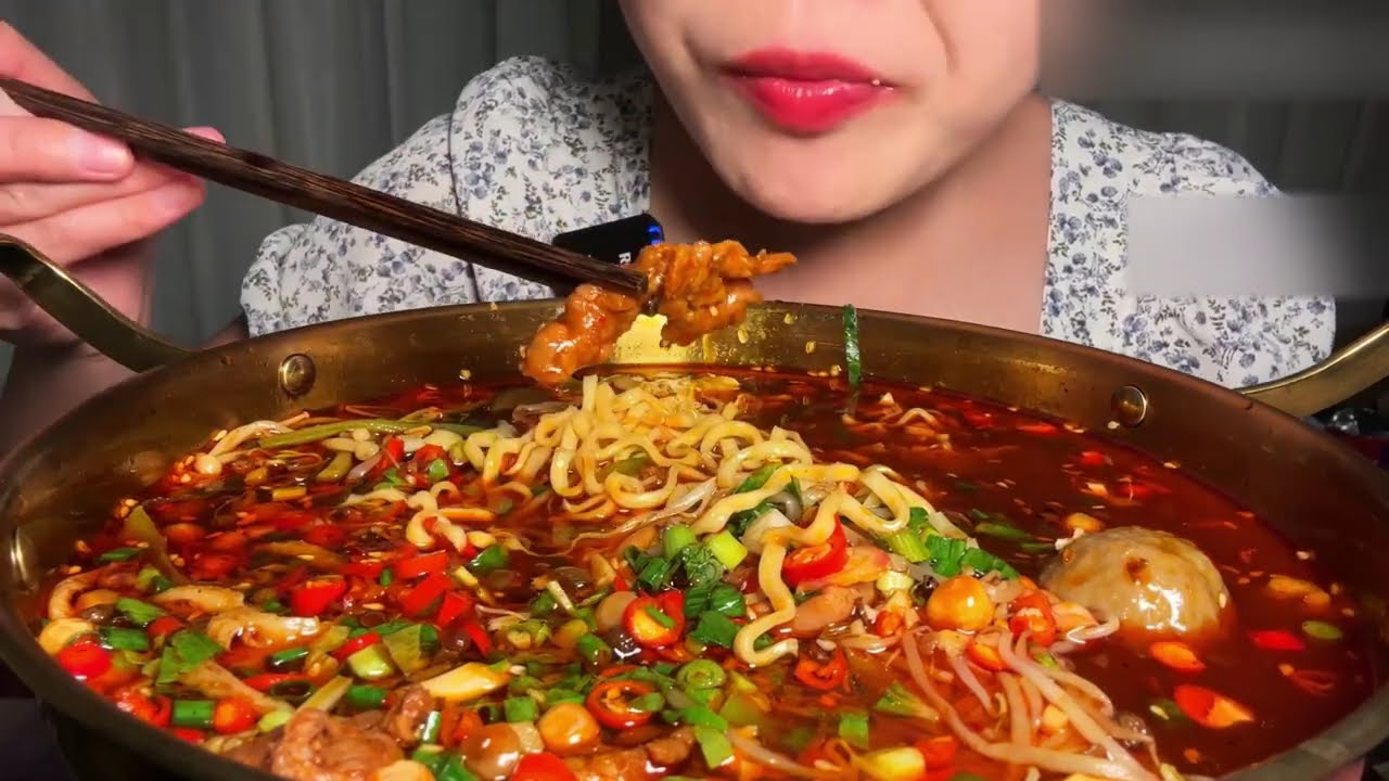 Sichuan Maocai Duck ASMR 🥵🌶️ | Satisfying Mukbang | Part 3