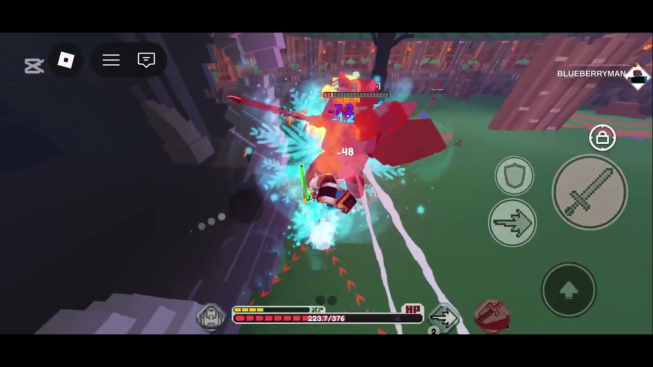 Pixel blade, Roblox (first video)