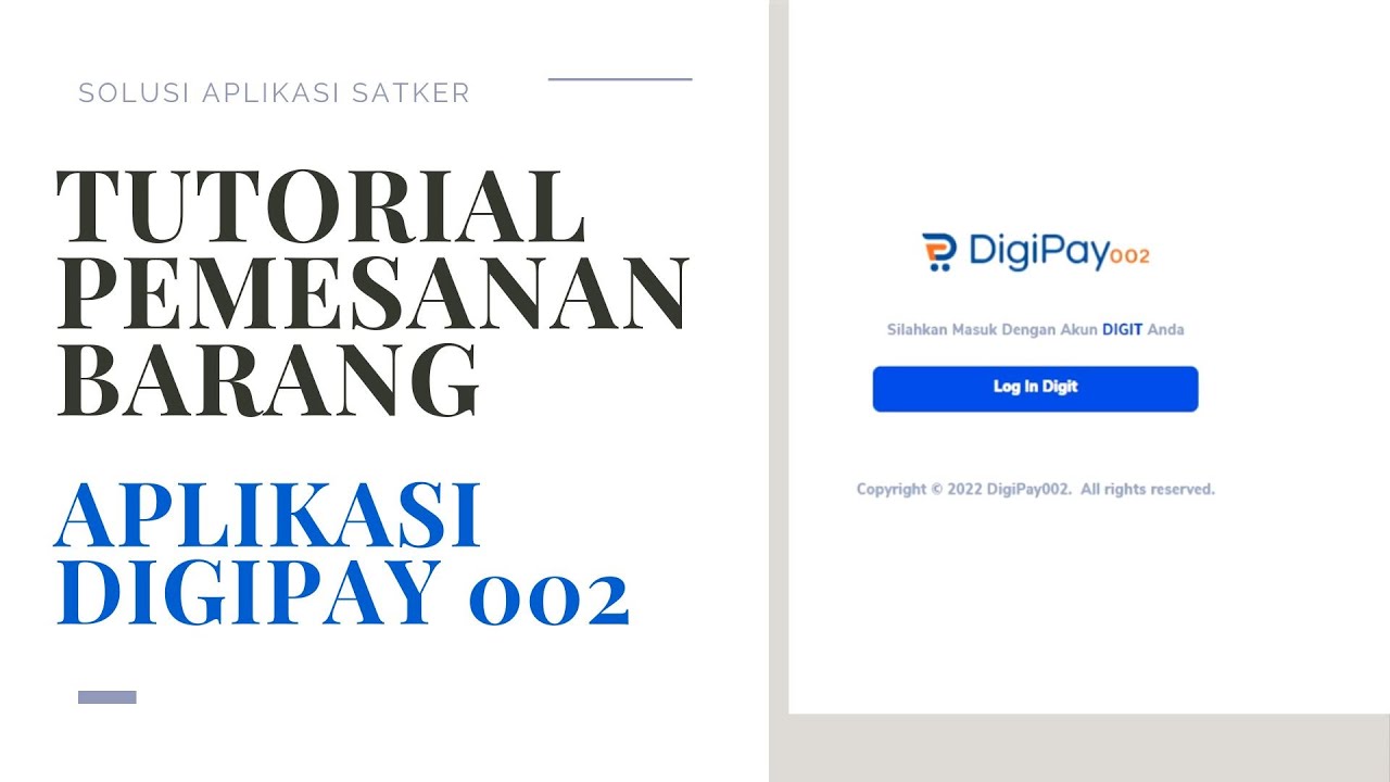 Tutorial Pemesanan Barang melalui Aplikasi DIGIPAY 002