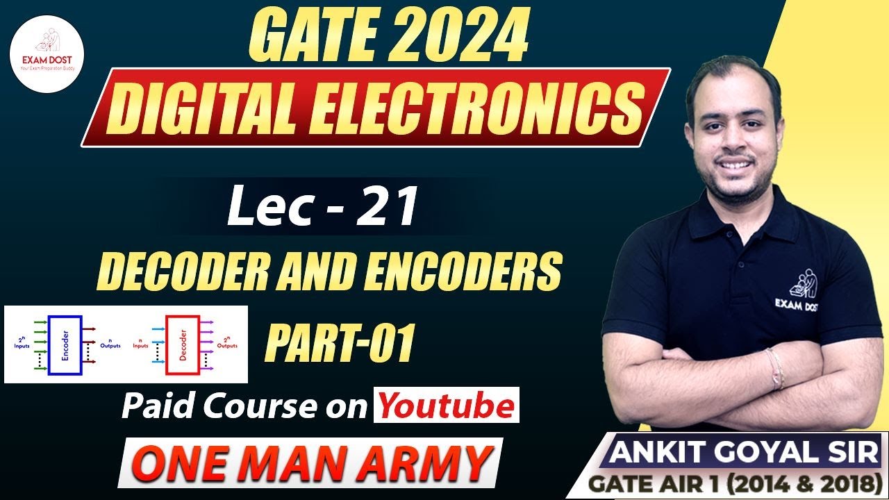 Decoder and Encoder Part-01 | Digital Electronics | Ankit Goyal | One Man Army