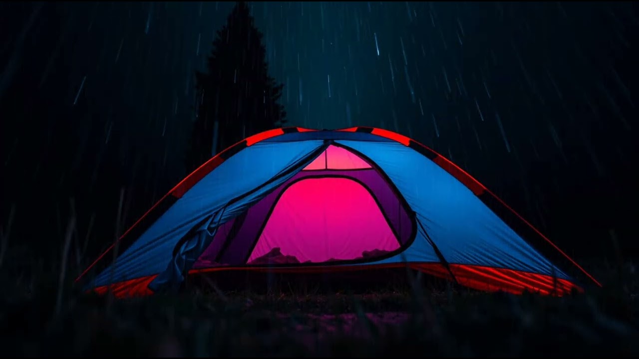 Solo Camping in the Forest Rain  | Immersive Tent Rain Sounds for Sleep & Focus 
