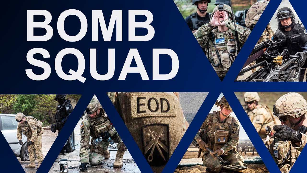 The bomb squad |🇺🇸 US Army Explosive Ordnance Disposal specialists who served in Kosovo