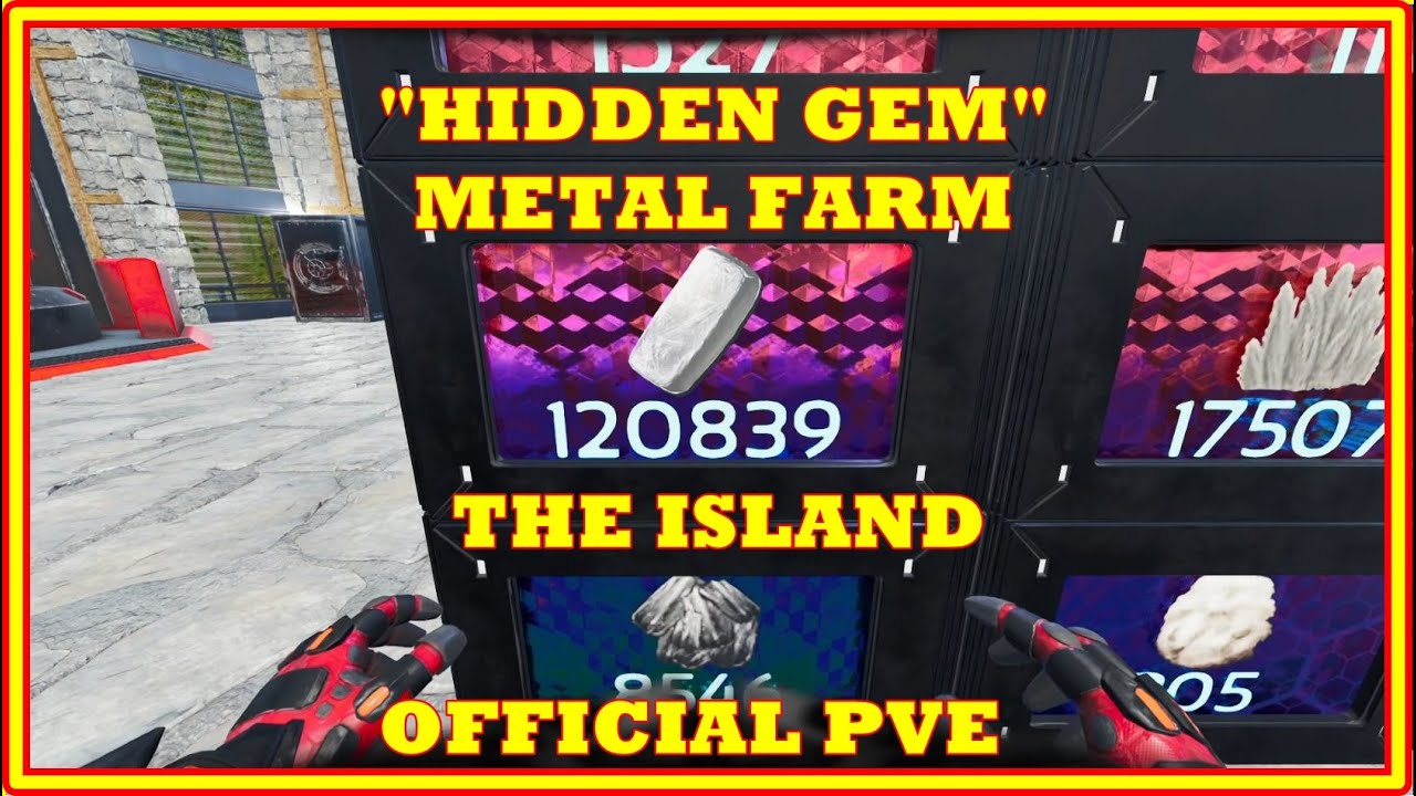 Metal Farm - Hidden Gem Spot The Island Official PVE - ARK SURVIVAL ASCENDED
