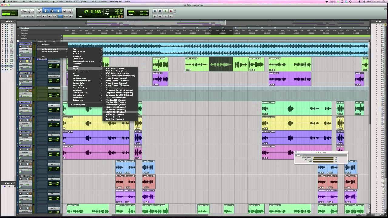 using McDSP MC2000 for multiband compression