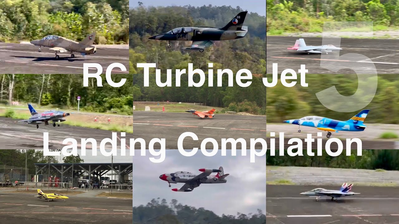 2025 Landing Compilation Vol 5 - 9 RC  Turbine Jet  (Perfect, Crosswind, Hard, Nice & NG Landing)