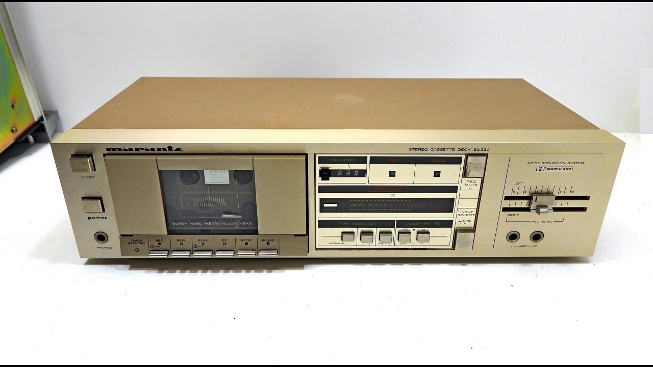 Marantz SD330 Cassette Deck Repair No Power, New Motor and Belts