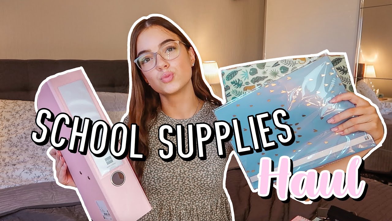 BACK TO SCHOOL SUPPLIES HAUL 2020 | Hannah Theresa