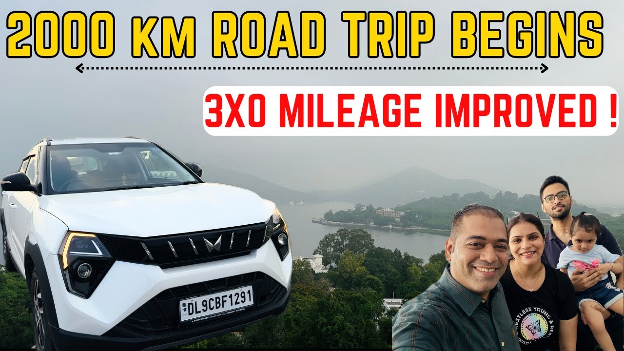 Delhi To Udaipur | Road Trip Begins In Mahindra Xuv 3xo Ax5 PT MT