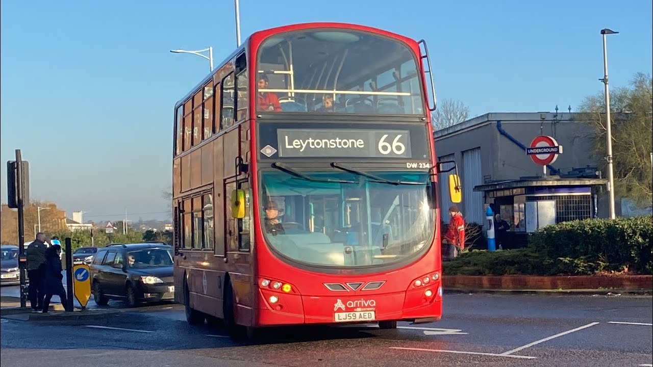 VDL DB300 Wright Gemini 2 Arriva London DW234 LJ59AED Route 66 Leytonstone